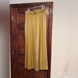Zimmermann Gold Wide Leg Pants, size 3 or Large